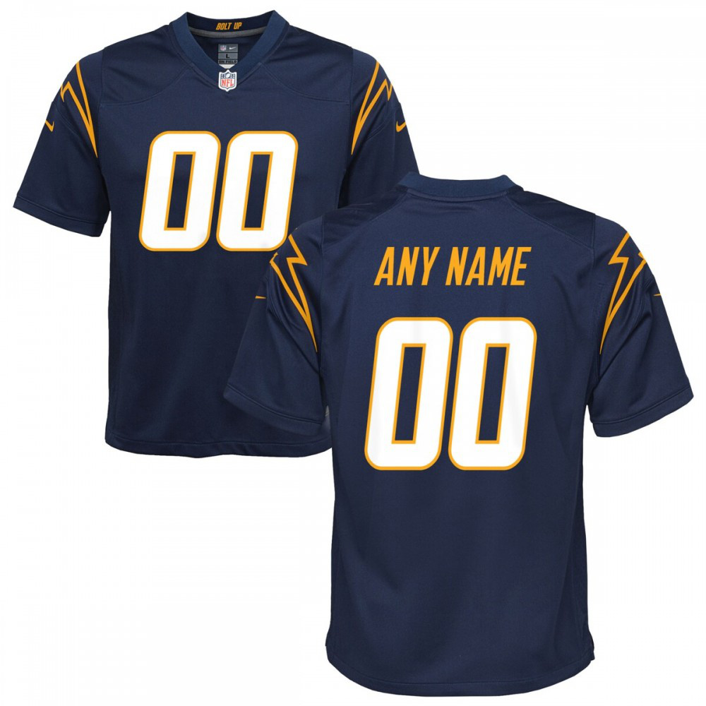 Los Angeles Chargers Nike Youth Alternate Custom Game Jersey - Navy-GridironStore